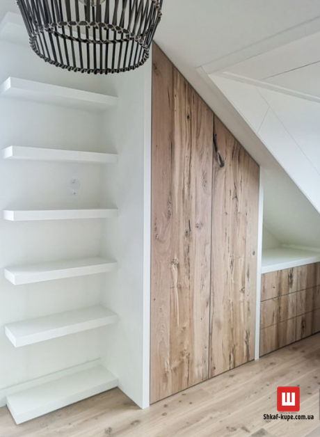 изготовить мебель в мансарду по индивидуальному проэкту