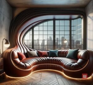 дизайнерская авторская мягкая мебель радиусная