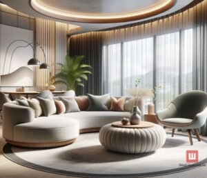 авторский диван радиусный