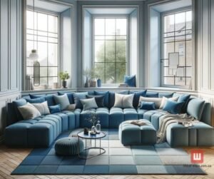 бескаркасынй круглый диван